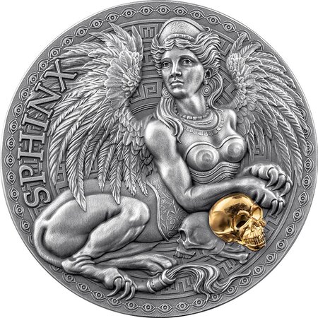 Pièce de monnaie en Argent 1000 Francs g 31.1 (1 oz) Millésime 2024 Great Greek Mythology SPHINX