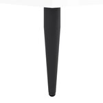 vidaXL Cadre de lit sans matelas blanc brillant 140x190 cm