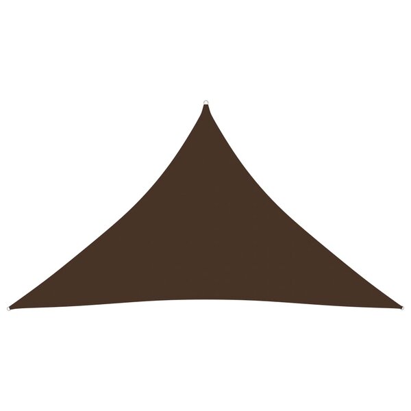 vidaXL Voile de parasol tissu oxford triangulaire 4x4x5 8 m marron