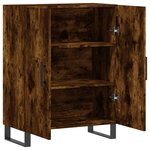 vidaXL Buffet chêne fumé 69 5x34x90 cm bois d'ingénierie