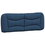 vidaXL Cadre de lit avec lumières LED bleu 140x200 cm tissu