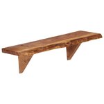 vidaXL Étagères murales 2 Pièces 60x20x18 cm Bois d'acacia massif