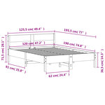 vidaXL Cadre de lit sans matelas 120x190 cm bois de pin massif