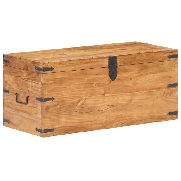 vidaXL Coffre 90x40x40 cm Bois d'acacia solide