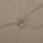 vidaXL Coussin de banc de jardin taupe 180x50x4 cm tissu oxford
