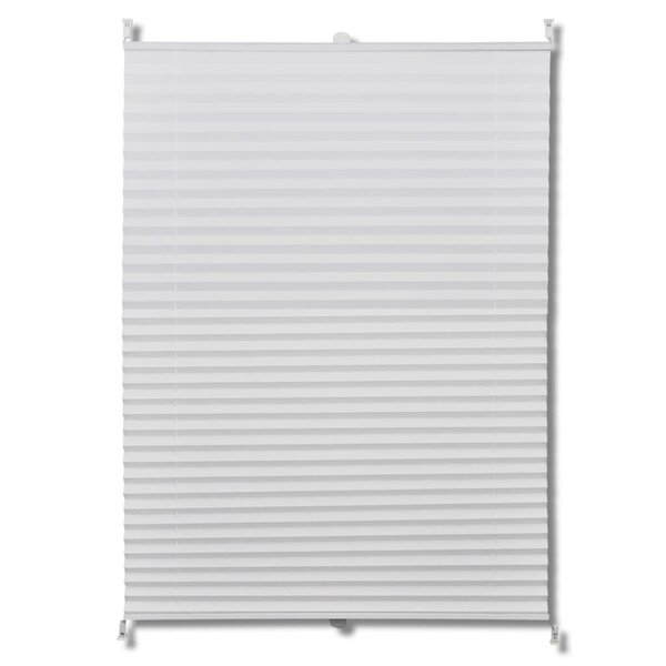 vidaXL Store plissé 110x200 cm Blanc