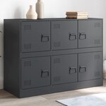 vidaXL Buffet anthracite 99x39x73 cm acier