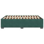 vidaXL Cadre de lit Vert foncé 140x190 cm Velours