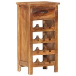 vidaXL Casier à bouteilles 40x30x80 cm Bois d'acacia massif
