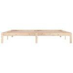 vidaXL Cadre de lit Bois de pin massif 200x200 cm