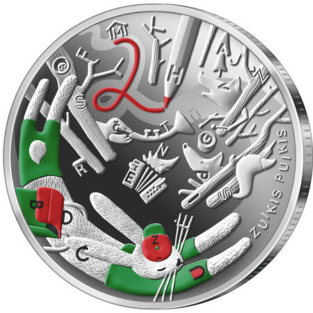 Pièce de monnaie en Argent 5 Euro g 12.44 Millésime 2022 Tales From My Childhood ZUIKIS PUIKIS