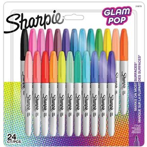 Marqueur permanent FINE 'Glam Pop' blister de 24 SHARPIE