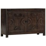 vidaXL Buffet avec dessin sculpté 110x35x70 cm Bois de manguier massif