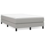 vidaXL Cadre de lit Gris clair 120x200 cm Tissu