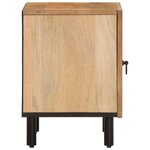 vidaXL Tables de chevet 2 Pièces 40x33x46 cm Bois de manguier solide