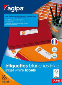 2100 Étiquettes Inkjet Mtel 63.5X38.1