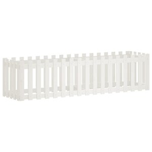 vidaXL Lit surélevé de jardin design de clôture 200x50x50cm pin massif