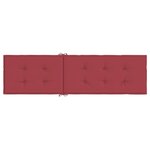 vidaXL Coussin de chaise de terrasse rouge bordeaux (75+105)x50x4 cm