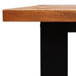 vidaXL Table à manger 180x90x75 cm bois d'acacia solide à bord vif