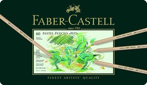 Etui Métal de 60 Crayons de Couleur PITT PASTEL FABER-CASTELL