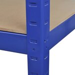 vidaXL Étagère de rangement 2 Pièces Bleu