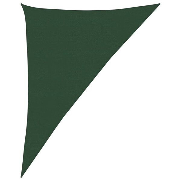 vidaXL Voile d'ombrage 160 g/m² Vert foncé 4x5x6 8 m PEHD