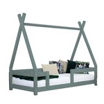 Lit cabane enfant NAKANA 80 x 160 vert sauge