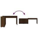 vidaXL Bureau d'angle Chêne marron Bois d'ingénierie