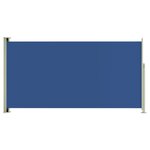 vidaXL Auvent latéral rétractable de patio 160x300 cm Bleu