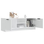 vidaXL Meuble TV Blanc 102x35x36 5 cm Bois d'ingénierie