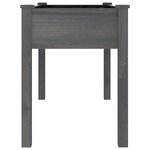 vidaXL Jardinière avec doublure gris 118x59x76 cm bois massif de sapin