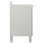vidaXL Armoire de cuisine commerciale avec 2 tiroirs Acier inoxydable