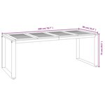 vidaXL Ensemble à manger de jardin 9 Pièces bois d'acacia solide et métal