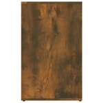 vidaXL Armoire de dressing Chêne fumé 80x40x65 cm Bois d'ingénierie