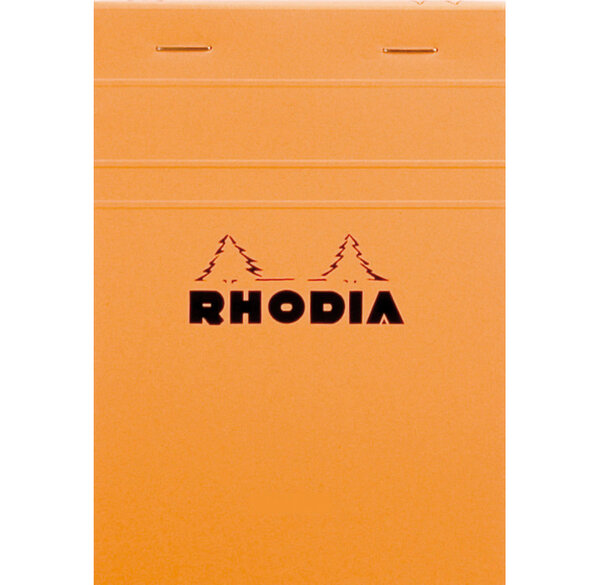 Bloc ORANGE N°13 10,5 x14,8 - 80F agrafées - 80g - Q.5x5 RHODIA