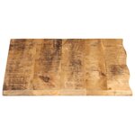 vidaXL Dessus de table 90x60x2 5 cm bord vif bois massif manguier brut