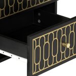 vidaXL Table de chevet 40x33x46 cm Bois de manguier solide