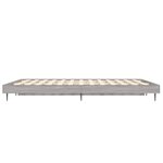 vidaXL Cadre de lit sonoma gris 140x190 cm bois d'ingénierie