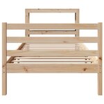 vidaXL Cadre de lit sans matelas 90x190 cm bois de pin massif