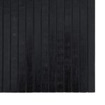 vidaXL Tapis rectangulaire noir 100x300 cm bambou