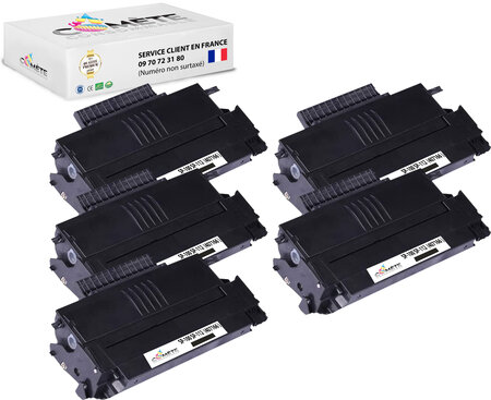 5 toners compatibles avec ricoh sp100 407166 noir