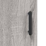 vidaXL Buffet haut Sonoma gris 69 5x34x180 cm Bois d'ingénierie