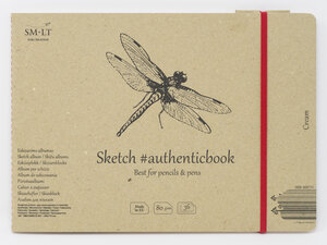 SM-LT Carnet- Dessin - Crème - 24 5x17 6cm - 36 feuilles - 80 gsm