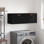 vidaXL Armoire murale noir 100x36 5x35 cm bois d'ingénierie