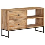 vidaXL Meuble TV Bois de teck recyclé 90 x 30 x 55 cm