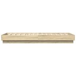 vidaXL Cadre de lit sans matelas chêne sonoma 90x200 cm