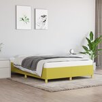 vidaXL Cadre de lit Vert 140 x 200 cm Tissu