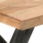 vidaXL Table de salle à manger 120x60x76 cm Bois solide d'acacia