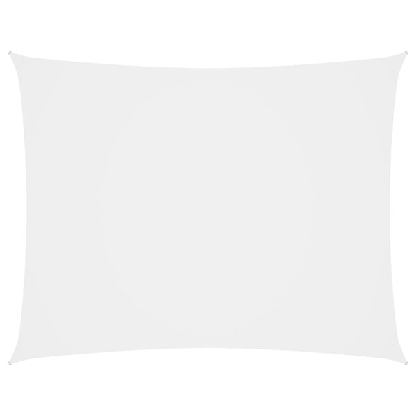 vidaXL Voile de parasol tissu oxford rectangulaire 2 5x3 5 m blanc