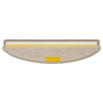 vidaXL Tapis d'escalier autocollants aspect sisal 15 Pièces 65x21x4 cm